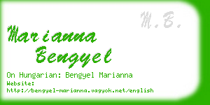 marianna bengyel business card